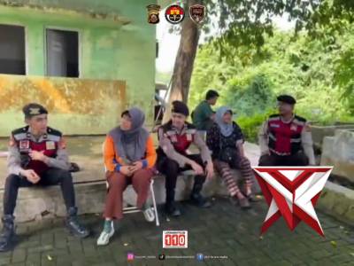 Patroli Sat Samapta Polres Muba Berikan Imbauan Kamtibmas Kepada Masyarakat