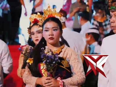 Kapolda Sumatera Selatan Irjen Pol. Dr. Sandi Nugroho menghadiri perayaan Dharma Santi Hari Suci Nye