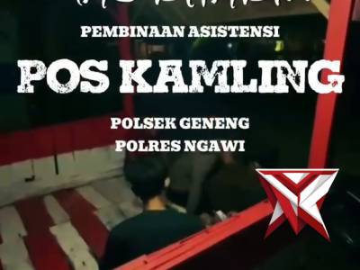 POLSEK GENENG POLRES NGAWI ASISTENSI POSKAMLING - PoliceTube