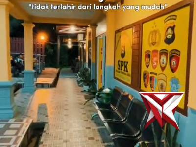 14. Kondisi Mako Polsek Tungkal Jaya di sore hari