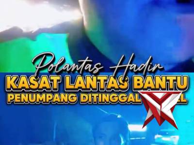 Kasat Lantas Polres Purwakarta, Bantu Penumpang yang Tertinggal Travel. - PoliceTube