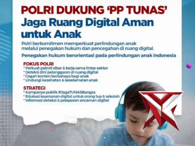 Polri dukung PP tunas jaga ruang digital aman untuk anak - PoliceTube