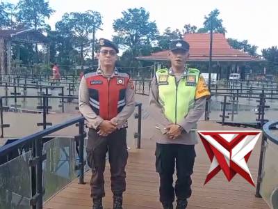 Situasi Kondusif, Polsek STL Ulu Terawas Laporkan Kondisi Terkini Objek Wisata Danau Aur