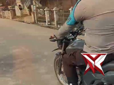 Giat patroli kamtibmas Polsek Pampangan polres OKI Hadir