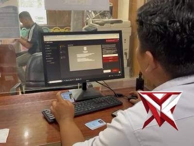 proses pengecekan data skck oleh anggota satintelkam polres oku selatan