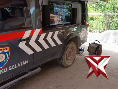 PERSIAPAN ZOOM MENGGUNAKAN KENDARAAN DINAS SAT BINMAS 8