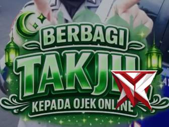 Satlantas Polres Purwakarta melaksanakan kegiatan berbagi takjil kepada para pengemudi ojol - PoliceTube