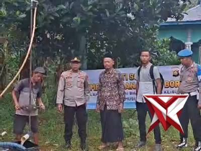 @ok.Bhakti Sosial pembangunan sumur bor dalam rangka hari Bhayangkara ke 80