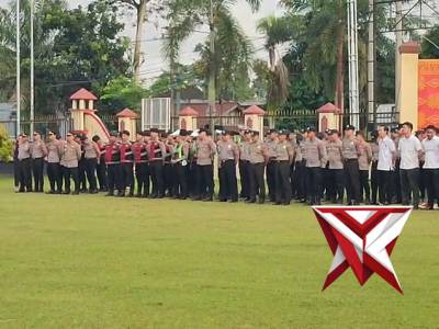 Apel pagi personel Polres Musi rawas