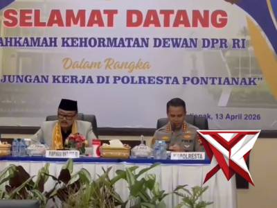 Terimakasih atas kunjungannya Mahkamah Kehormatan Dewan DPR RI ke Polresta Pontianak - PoliceTube