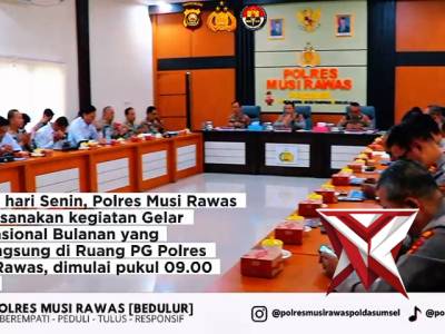 Polres Musi Rawas Laksanakan GO Bulanan - PoliceTube