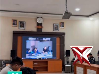 Polres Musi Rawas ikuti Zoom Meeting Sosialisasi dan Simulasi  (LP) serta Laporan Kehilangan  Online