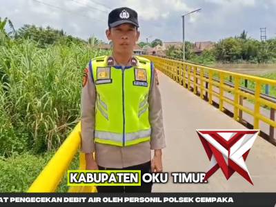 Giat Pengecekan Debit Air Polsek Cempaka