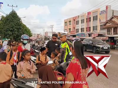 Patroli dan pengaturan satlantas Prabumulih