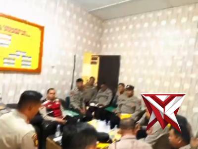 7. Pengarahan Kasat Samapta Polres Muba