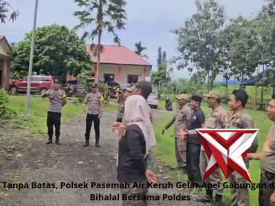 Sinergi Tanpa Batas, Polsek Pasemah Air Keruh Gelar Apel Gabungan dan Halal Bihalal Bersama Poldes