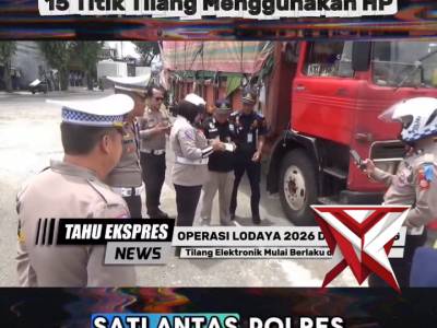 OPS Lodaya 2026, Tilang Elektronik Mulai Berlaku di Jatinangor, 15 Titik Tilang Menggunakan HP - PoliceTube