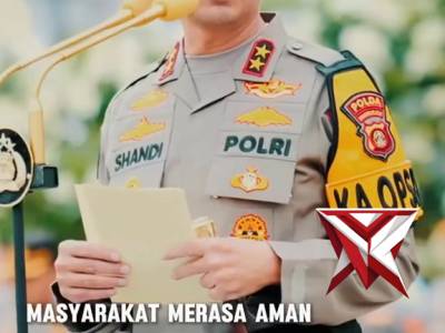 Apel pagi polda sumsel dan halal bihala