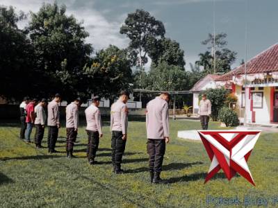 Giat Apel Pagi Polsek Buay Pemaca