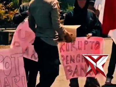 *Pengamanan Humanis, Wujud Kepedulian Polsek Muara Beliti Polres Musi Rawas di Tengah Aksi Unjuk Ras