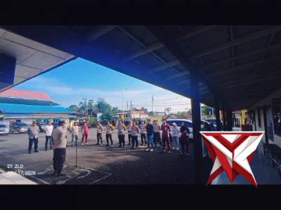 APEL PENGECEKAN PERSONIL POLSEK TALANG UBI