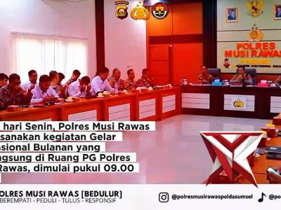 Gelar Opsnal Polres Mura dalam rangka mendukung kebijakan Kapolda sumsel  IJP DR. Sandi Nug