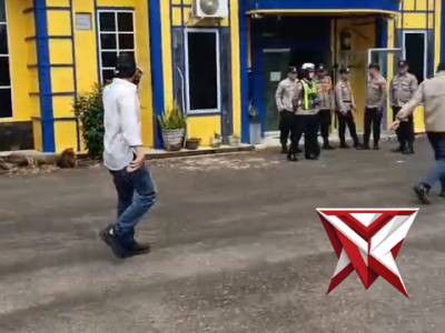 Polsek Muara Beliti Melaksanakan kegiatan pelayanan aksi unjuk rasa