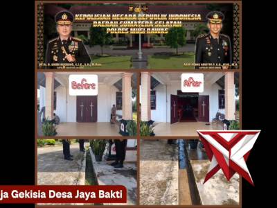 Polsek Muara Kelingi Kurve di Gereja Dhar.a sakti.