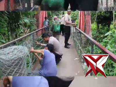 REVITALISASI JEMBATAN GANTUNG DESA PEDANG: WUJUD NYATA PROGRAM "BELIDA" POLRES MUSI RAWAS