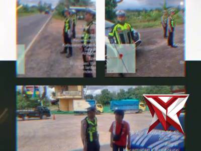 Patroli siang satlantas polres oki