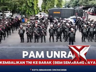 Pengamanan Unjuk Rasa BEM SEMARANG RAYA - PoliceTube