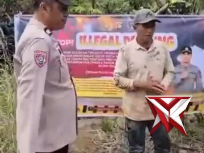 BHABINKAMTIBMAS POLSEK BABAT TOMAN BERIKAN IMBAUAN STOP ILLEGAL DRILLING PADA MASYARAKAT BABAT TOMAN