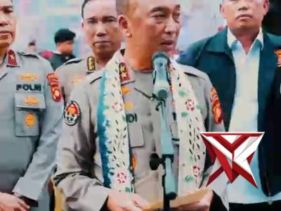 PENYERAHAN BARANG BUKTI KENDARAAN BERMOTOR TINDAK KEJAHATAN KPD PEMILIKNYA OLEH KAPOLDA SUMSEL