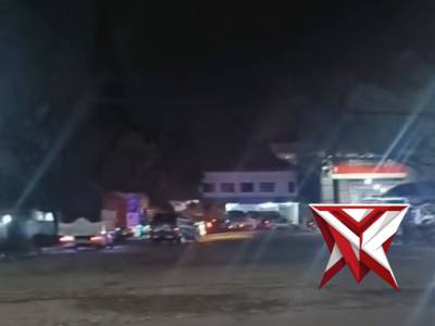 Kapolsek Sukorambi Patroli cek Pom Bensin Wilayah Jubung Situasi Aman