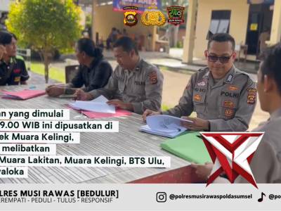 &ldquo;Supervisi Tahap I Polres Musi Rawas: Wujud Penguatan Kinerja Polsek Jajaran&rdquo;