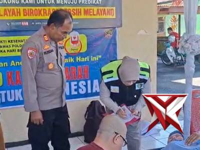@ok.Polsek Tugumulyo kegiatan Donor Darah