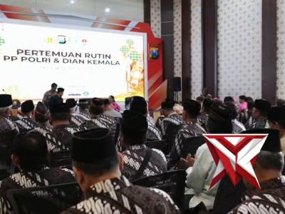 Wakapolres Kediri Kota melaksanakan kegiatan halal bihalal yang dirangkaikan dengan pertemuan rutin