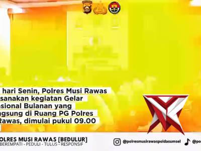 Gelar Opsnal Polres Mura dalam rangka mendukung kebijakan Kapolda sumsel  IJP DR. Sandi Nug