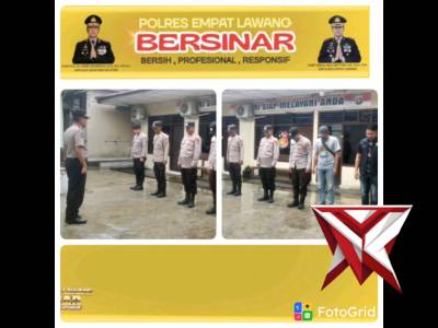 Giat Apel Pagi personel Polsek Tebing tinggi polres empat Lawang