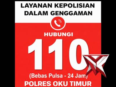 Sosialisasi Layanan Call Center 110 di Gedung Pelayanan SPKT Polres OKU Timurspkt polresokutimur