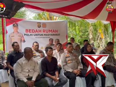 KEGIATAN BAG SDM POLRES PALI DALAM KEGIATAN BEDAH RUMAH POLRI PRESISI