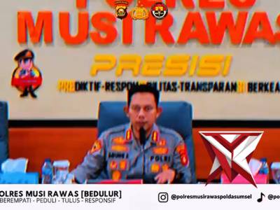 Gelar Opsnal Polres Mura dalam rangka mendukung kebijakan Kapolda sumsel IJP DR. Sandi Nug - PoliceTube