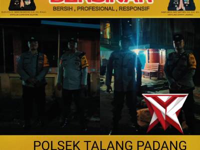Patroli Subuh Polsek Talang Padang Perkuat Antisipasi 3C dan Kejahatan Jalanan