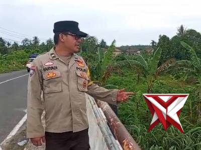 Giat monitoring debit air sungai komering wilkum polsek bp peliung