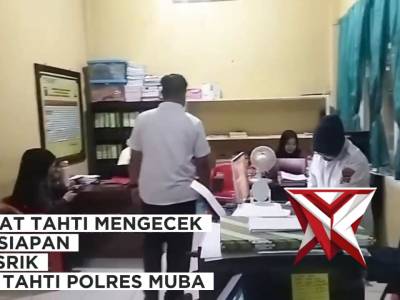 Kasat Tahti Mengecek kesiaapan Wasrik - PoliceTube