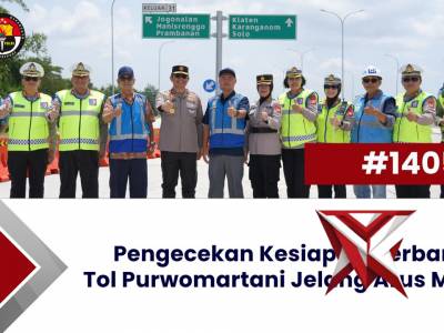 Pengecekan Kesiapan Gerbang Tol Purwomartani Jelang Arus Mudik | Polda Jogja News #1405