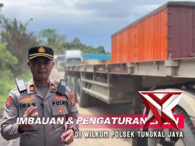 Live report pengaturan lalin Jalintim Palembang Jambi