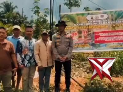 kapolsek tungkal kaya memberikan imbauan ilegal driling