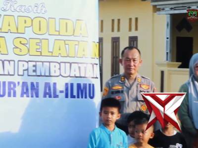 Kapolda Sumatera Selatan Irjen Pol Dr. Sandi Nugroho mewujudkan komitmen nyata dalam pemberdayaan ma