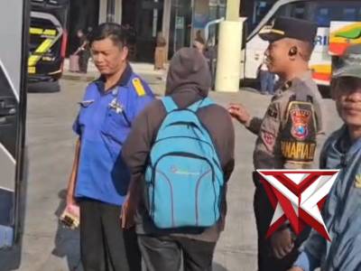 Pamapta Menindak lanjuti dari pelapor bahwa adik pelapor terlantar di terminal Kertonegoro Ngawi.